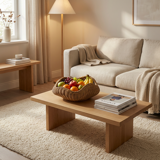 Handwoven Wicker Fruit Basket