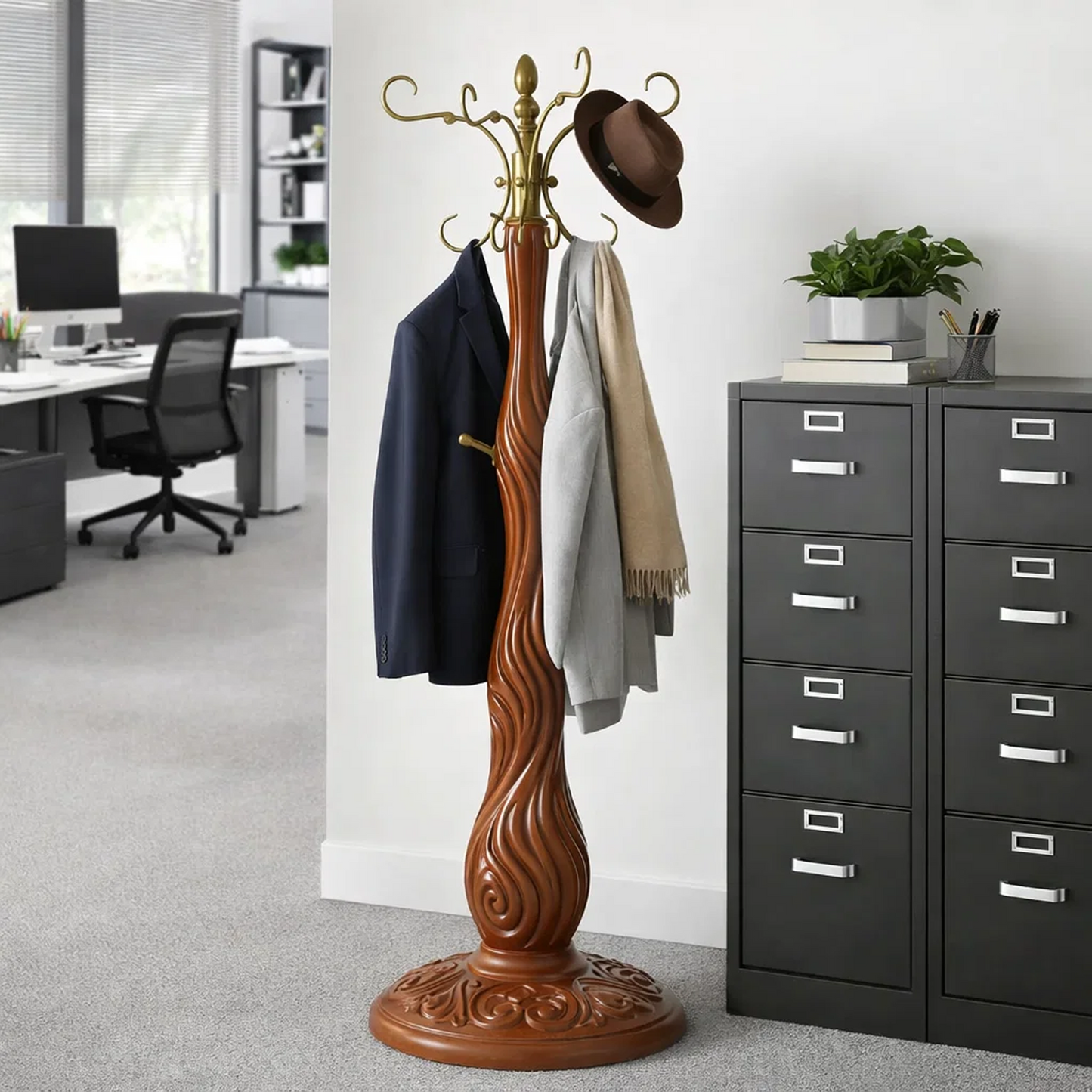 Vintage Freestanding Coat Rack Stand