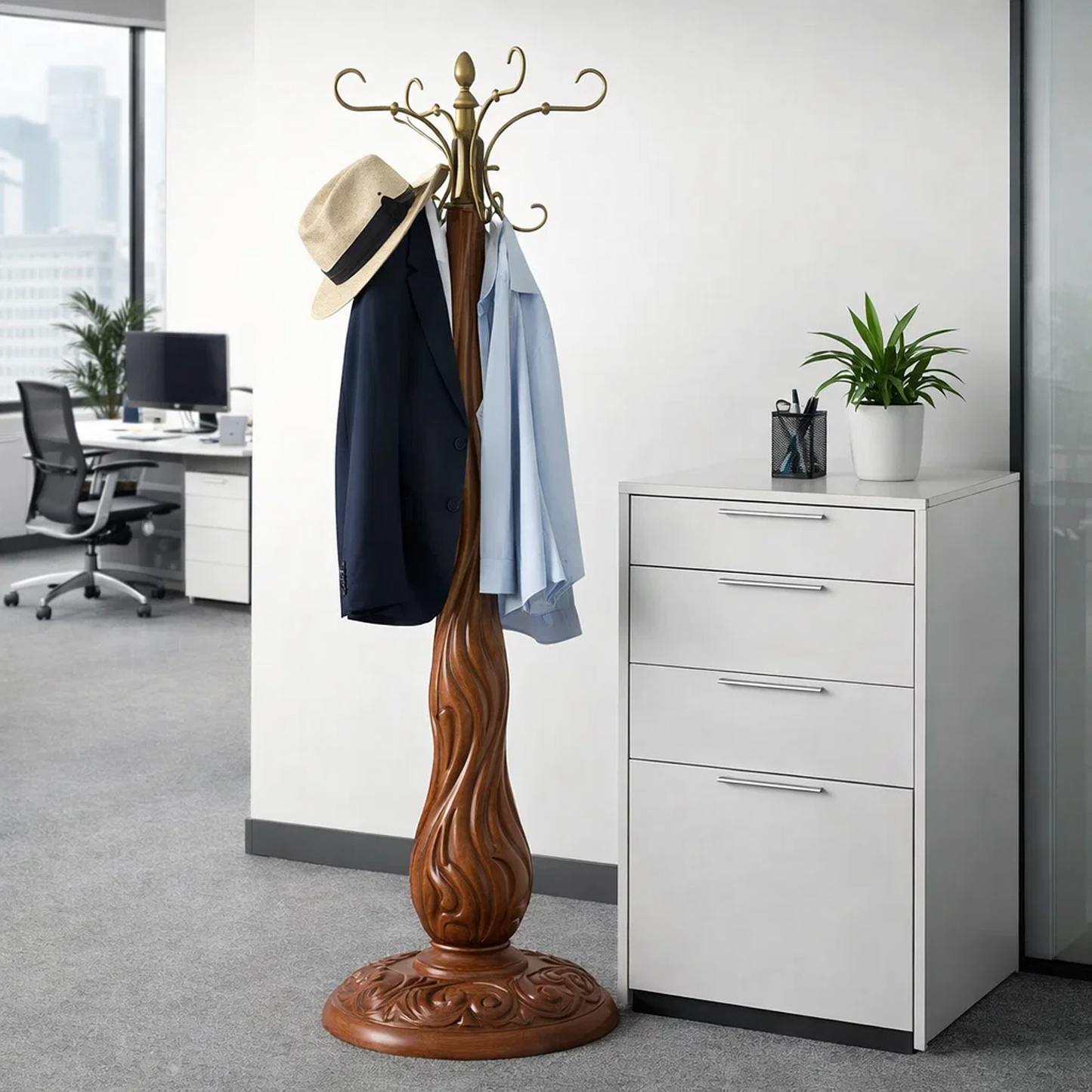 Vintage Freestanding Coat Rack Stand